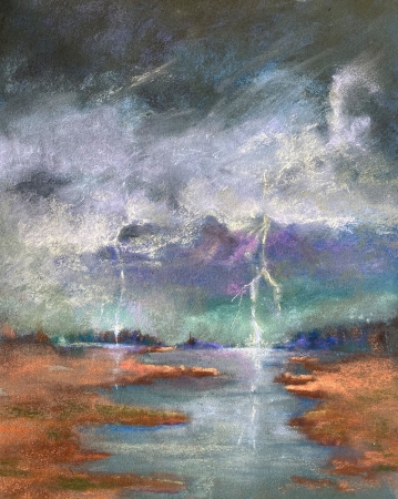Into the storm by artist Valerie Walden